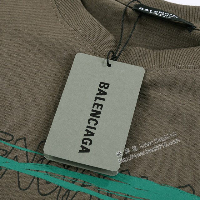 Balenciaga專櫃巴黎世家2023SS新款印花T恤 男女同款 tzy2736